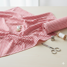 Terry Cotton Checks Fabric 36’